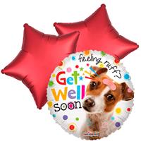DeBallonnensite Ballon toefje Get well soon! (Doggy)