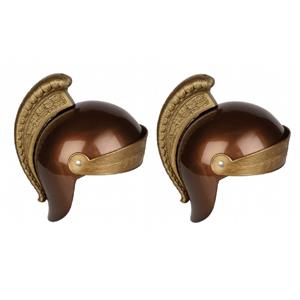 4x stuks luxe Romeinse verkleed ridder helm voor kinderen