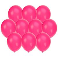 Shoppartners 30x stuks Neon roze party ballonnen 27 cm -