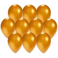 Shoppartners 30x stuks Gouden party ballonnen 27 cm -