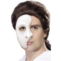 Smiffys 4x stuks wit Phantom of the Opera masker voor heren
