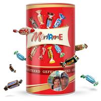 YourSurprise Celebrations XL chocolade cadeauverpakking met naam en foto