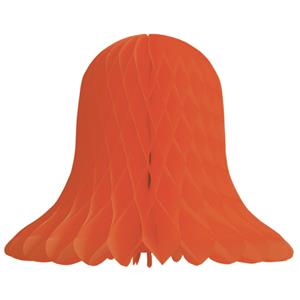 1x Oranje Decoratie Klokken/kerstklokken Lampionnen 20 Cm - Kerstversiering