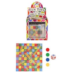 Uitdeelcadeautjes - Snake En Ladders Spel In Traktatiebox (72 Stuks)