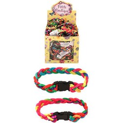 Uitdeelcadeautjes - Gevlochten Neon Gekleurde Kinder Armbanden In