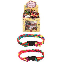 Uitdeelcadeautjes - Gevlochten Neon Gekleurde Kinder Armbanden In