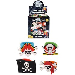 Uitdeelcadeautjes - Kinderringen - Model: Gekleurde Piraten In