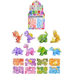 Uitdeelcadeautjes - Mini 3d Dinosaurussen Puzzels In Traktatiebox (144