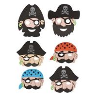 24 Stuks Mix Jongens Piraten Maskers Van Foam Traktatie -