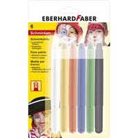 Schminkstiften Eberhard Faber Draaibaar Set 6 Kleuren Op Blisterkaart