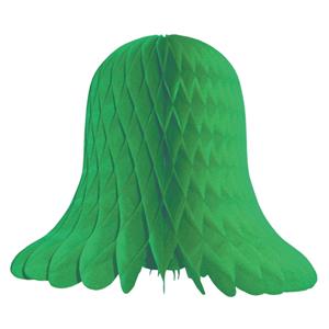 1x Groene Decoratie Klokken/kerstklokken Lampionnen 20 Cm - Feestversiering/kerstversiering