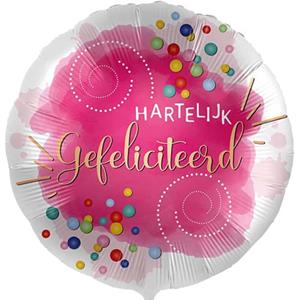 DeBallonnensite Hartelijk gefeliciteerd confetti