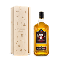 YourSurprise Whisky in gegraveerde kist - Label 5