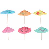 Cuisine Elegance Cocktailprikkers Parasol 10 Cm Hout 12 Stuks