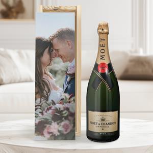 YourSurprise Champagne in bedrukte kist - Moët & Chandon (1500ml)