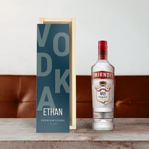 YourSurprise Vodka in bedrukte kist - Smirnoff