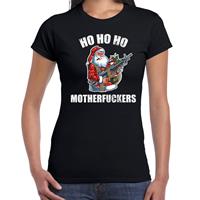 Bellatio Hohoho motherfuckers fout Kerst t-shirt zwart voor dames