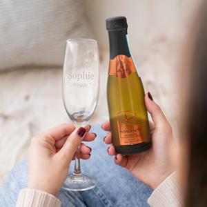 YourSurprise Mini prosecco met gegraveerd glas - Rosanti Vino Frizzante