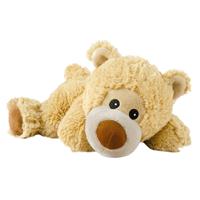 Warmte/magnetron opwarm knuffel beige teddybeer -