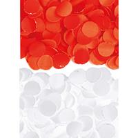 2 kilo rode en witte papier snippers confetti mix set feest versiering -
