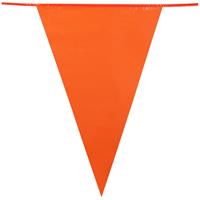 Oranje Holland plastic groot formaat buiten vlaggetjes van 10 meter -