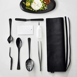 PRE-ORDER Chef Plating Tool Set - Set van 8 - Kook Cadeau - Incl. PU Lederen Draagtas - Michelin Gerecht Voorbereiden - Cadeau voor Kok - Garneergerei