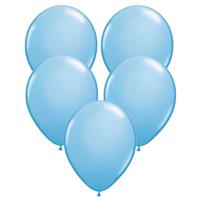 Bellatio Lichtblauwe ballonnen 75x stuks -