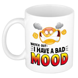 Bellatio I have a bad mood collega mok / beker wit 300 ml -