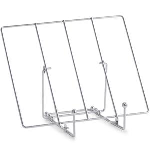 Metalen tablet/iPad standaard/houder zilver 30 cm -