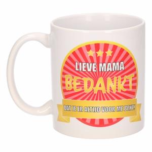 Bellatio Lieve mama bedankt mok / beker 300 ml -