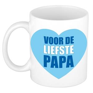 Bellatio Vaderdag mok / beker voor de liefste papa 300 ml -