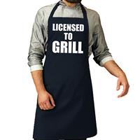 Bellatio Licensed to grill barbecueschort heren navy -