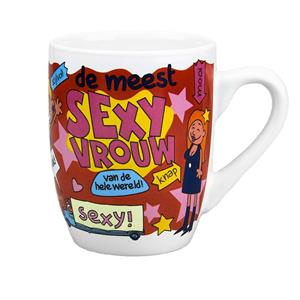 Cartoon mok/beker sexy vrouw 300 ml -