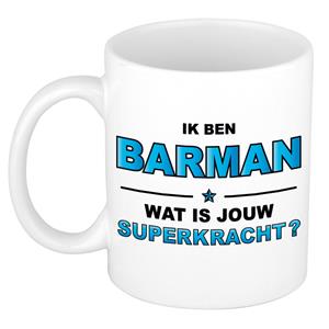 Bellatio Ik ben barman wat is jouw superkracht kado mok / beker / verjaardag -