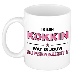 Bellatio Ik ben kokkin wat is jouw superkracht kado mok / beker / verjaardag -