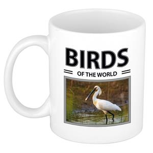 Bellatio Lepelaars mok met dieren foto birds of the world -