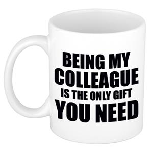 Bellatio Colleague the only gift you need cadeau mok / beker 300 ml -