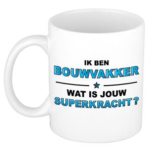 Bellatio Ik ben bouwvakker wat is jouw superkracht kado mok / beker / verjaardag -