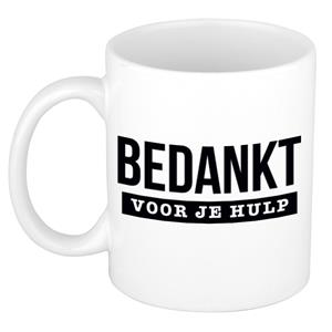 Bellatio Bedankt voor je hulp cadeau mok / beker 300 ml -