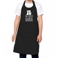 The cutest baker keukenschort/ kinder bakschort zwart voor jongens