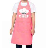 Little chef Keukenschort kinderen/ kinder schort roze voor jongens