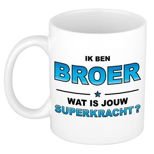 Bellatio Ik ben broer wat is jouw superkracht kado mok / beker / verjaardag -