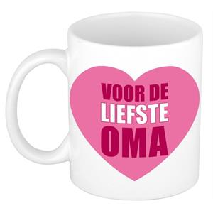 Bellatio Grootmoeder mok / beker voor de liefste oma 300 ml -