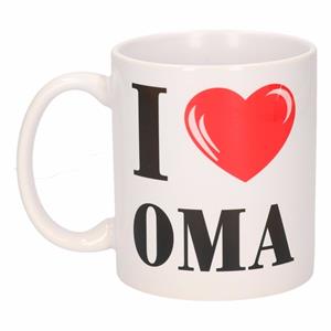 Bellatio I Love Oma beker / mok 300 ml -