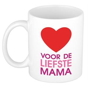 Bellatio Voor de liefste mama mok / beker voor Moederdag 300 ml -