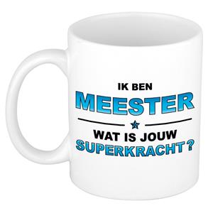 Bellatio Ik ben meester wat is jouw superkracht kado mok / beker / verjaardag -