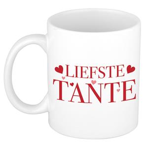 Bellatio Liefste tante kado mok / beker wit - bedankt cadeau / verjaardag -