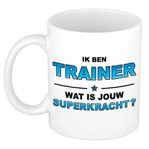 Bellatio Ik ben trainer wat is jouw superkracht kado mok / beker / verjaardag -