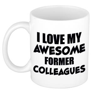 Bellatio Love my awesome former colleagues cadeau mok / beker 300 ml -