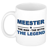 Bellatio Meester the man, the myth, the legend cadeau koffiemok / theebeker 300 ml -
